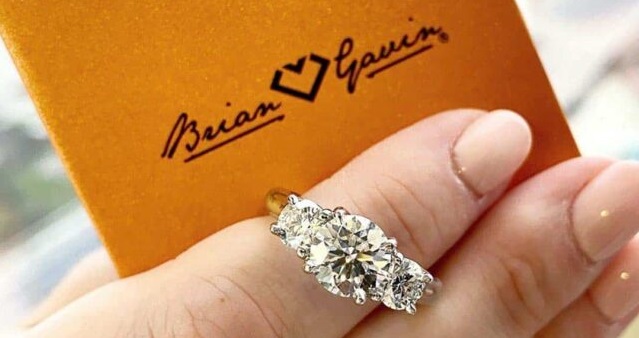 Brian gavin 3-stone engagement ring