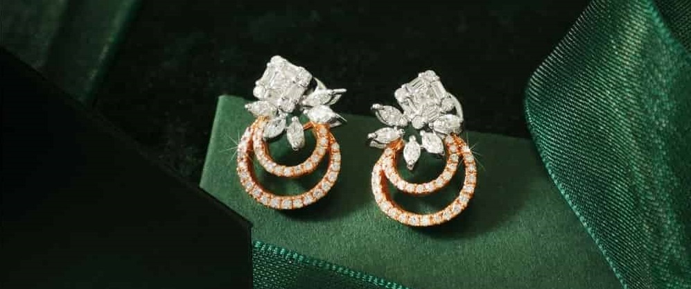 Elegant diamond earrings